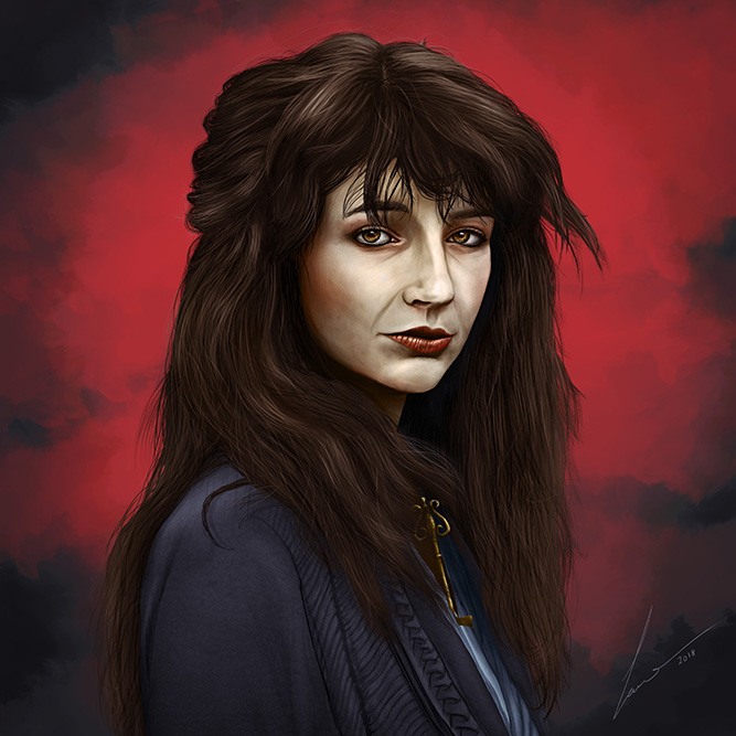 Digital portrait of Kate Bush