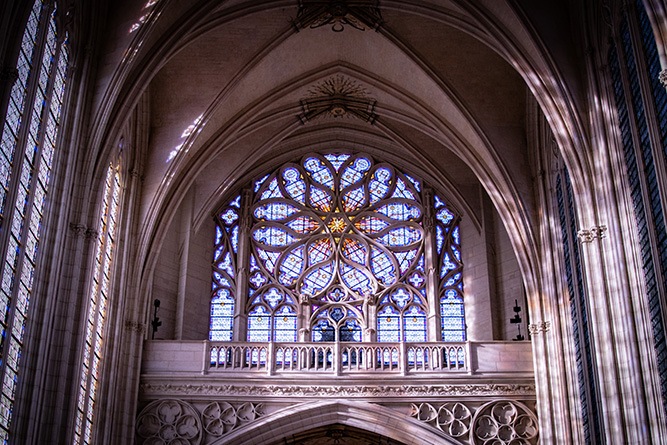 Rose window of the Sainte-Chapelle de Vincennes